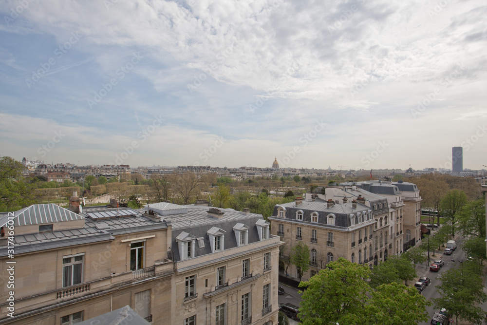 Naklejka premium Vue de Paris