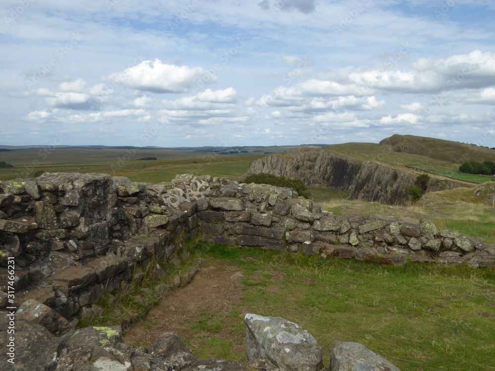Walltown Crags from Turret 45A, Hadrian's Wall Walltown Crags from Turret 45A, Hadrian's Wall