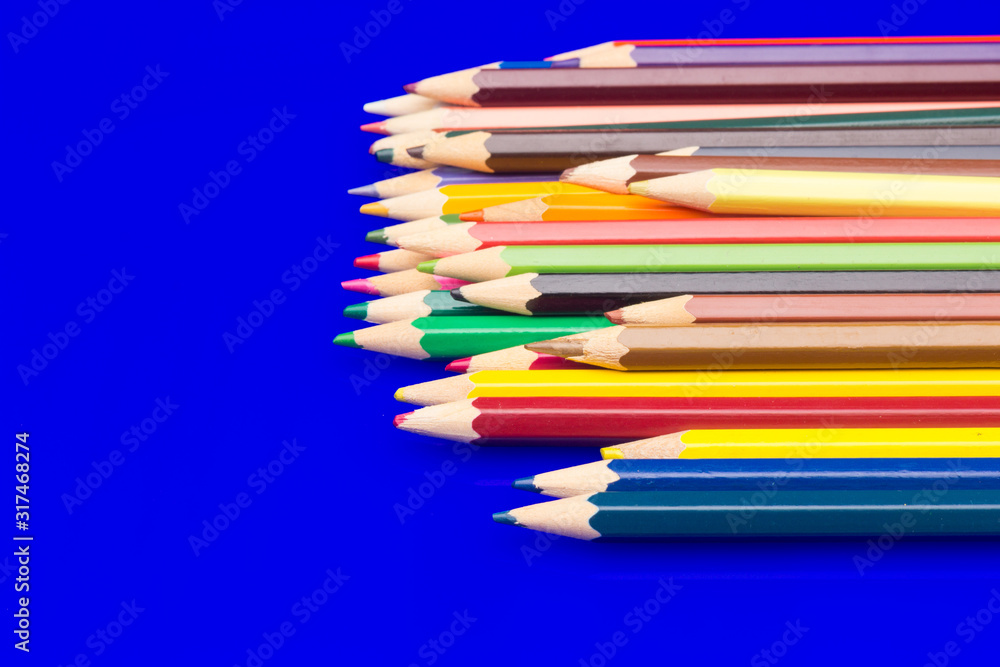 Fototapeta premium colored pencils, color gamut
