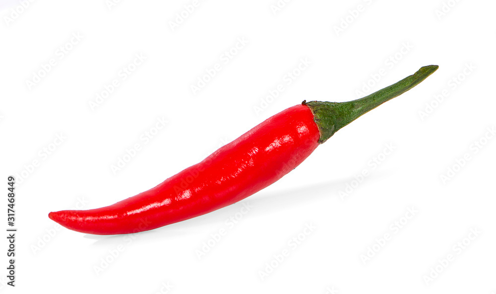 red chili pepper an isolated on white background