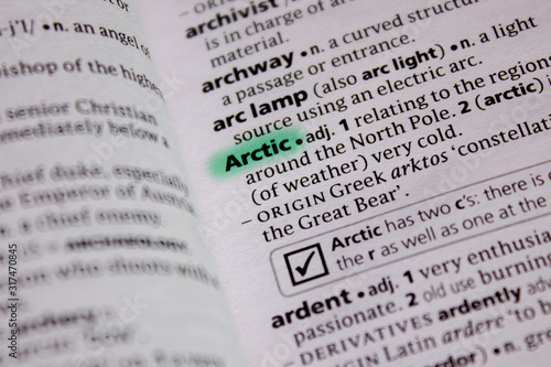 Arctic word or phrase in a dictionary.