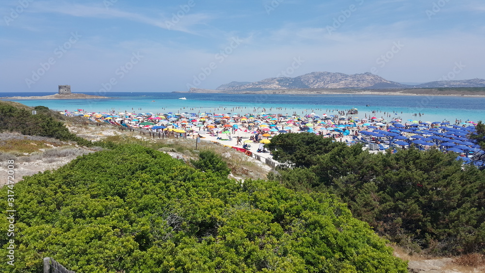 La Pelosa Beach Strand auf Sardinien La Pelosa Beach Strand auf Sardinien
