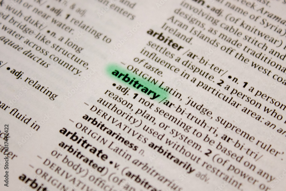Naklejka premium Arbitrary word or phrase in a dictionary.