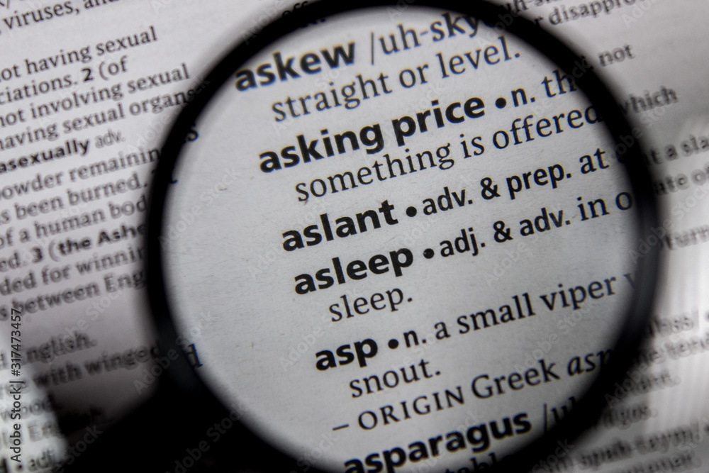 The word or phrase aslant in a dictionary. The word or phrase aslant in a dictionary.