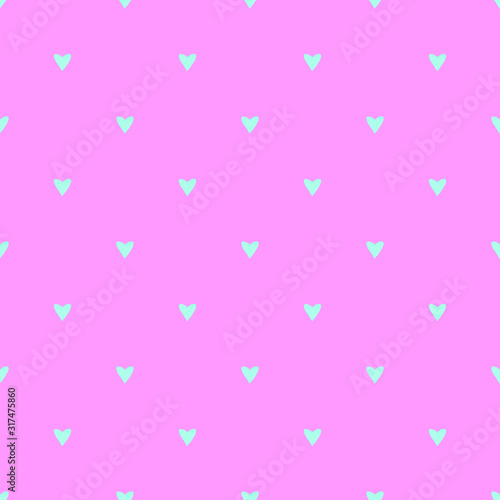 Seamless pattern with small hearts. Romantic background and texture for packaging, wedding, birthday, Valentines Day, mothers Day, easter