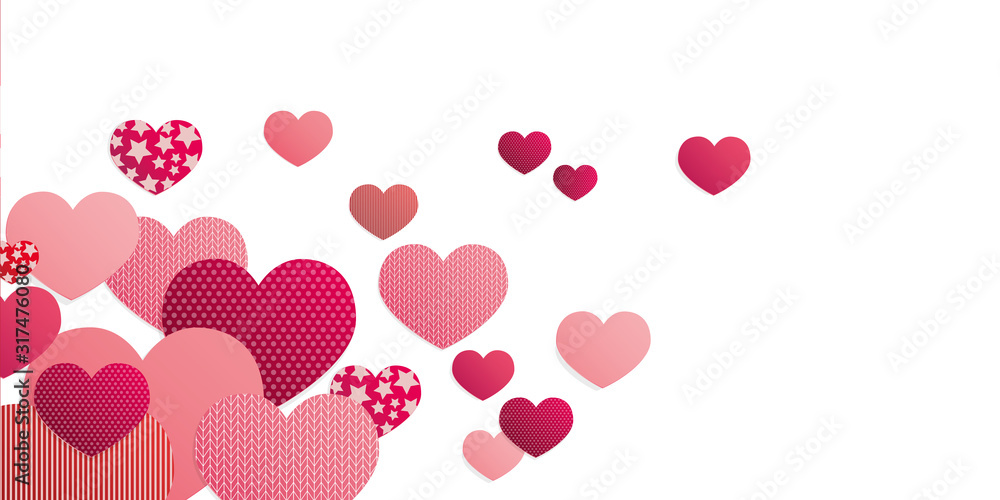 Hearts love background