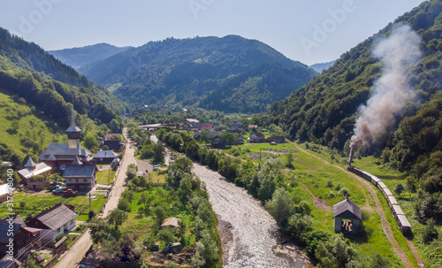 Summer Steam Train Narrow Gauge Mocanita Romania