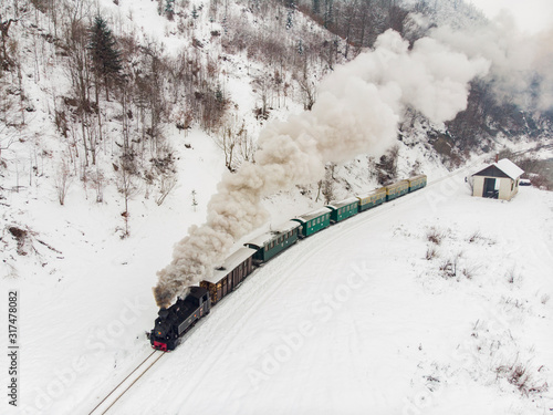 Steam Train Narrow Gauge Mocanita Romania photo