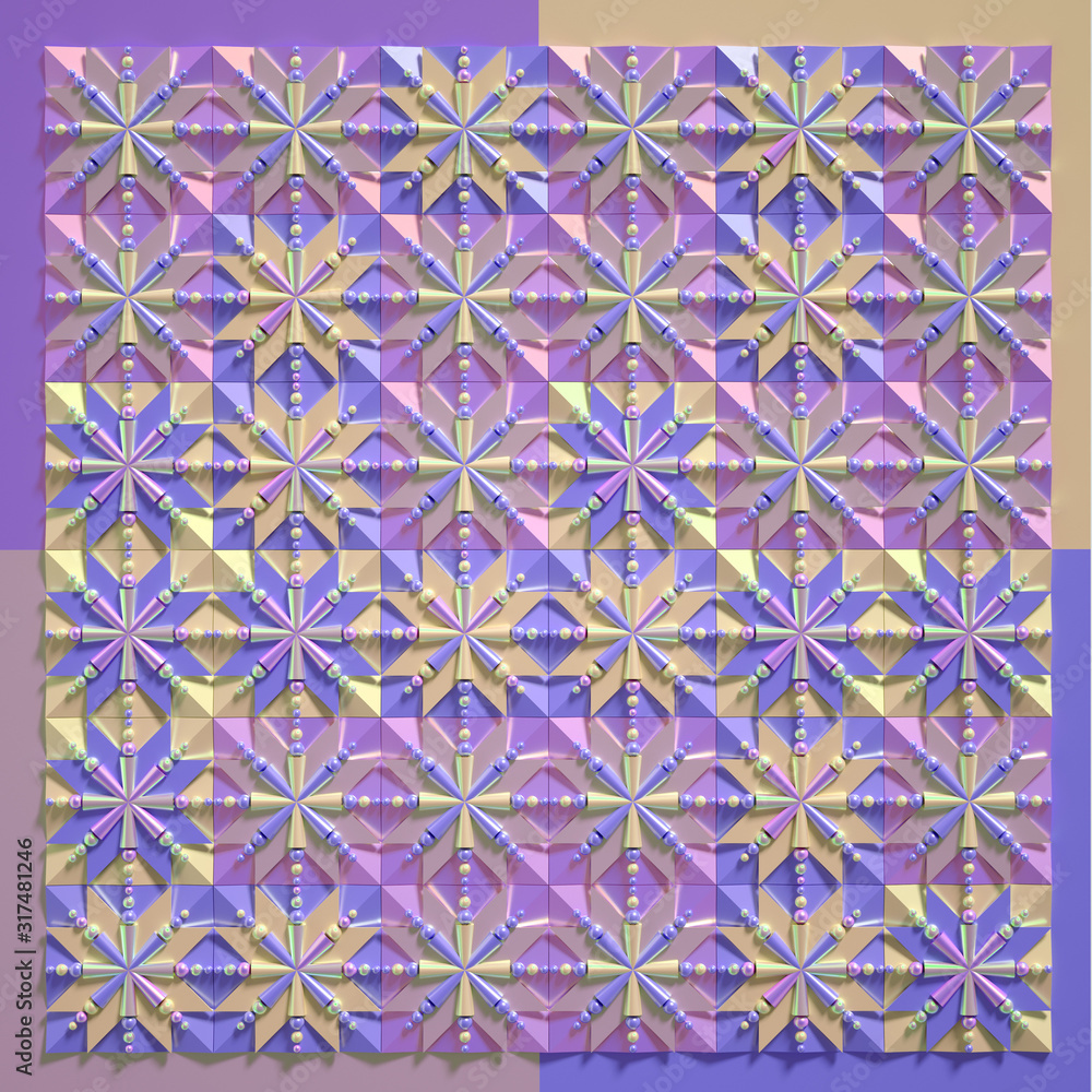 Beautiful, cheerful pattern background. 3d illustration, 3d rendering. Beautiful, cheerful pattern background. 3d illustration, 3d rendering.