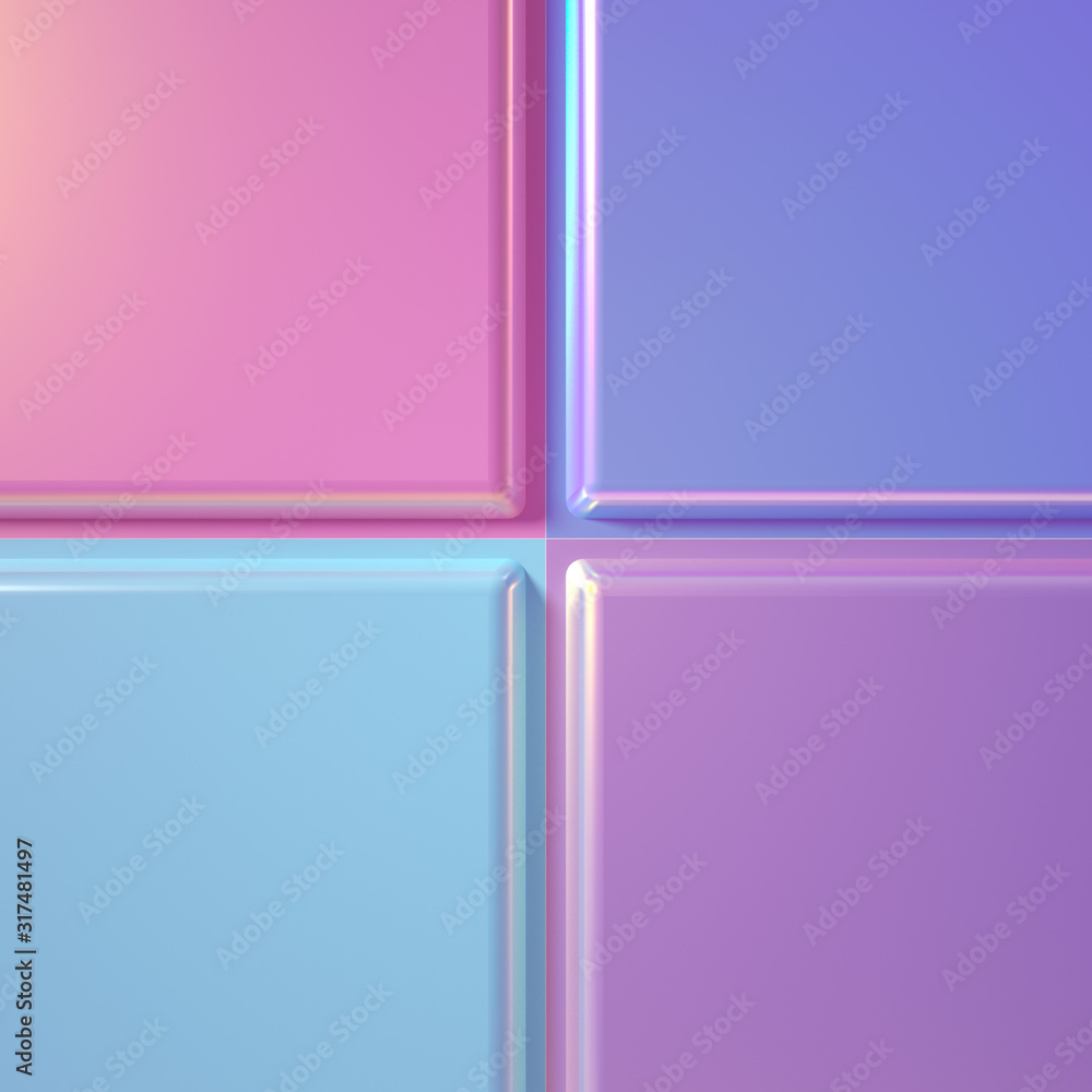 Fototapeta premium Beautiful, cheerful pattern background. 3d illustration, 3d rendering.