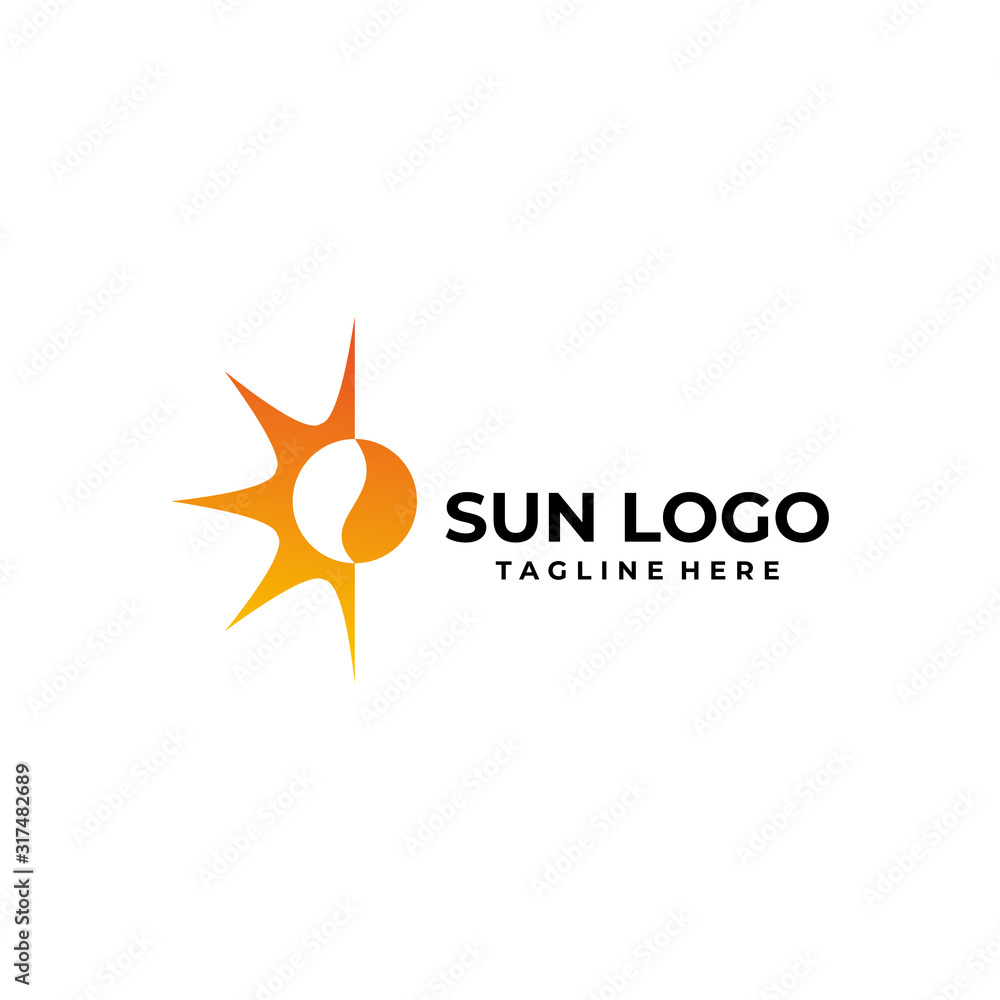 sun logo icon vector isolated sun logo icon vector isolated