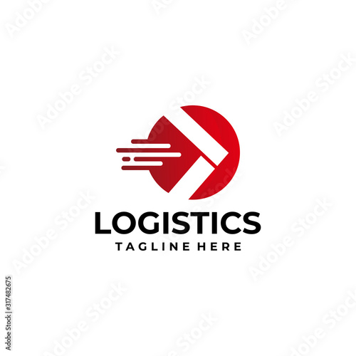logistic logo icon vector isolated