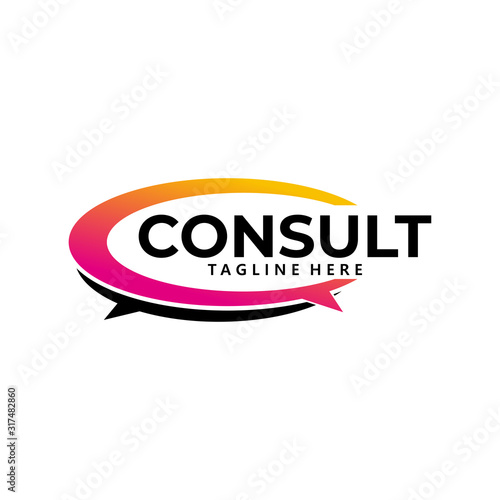 Consulting logo icon vector isolated