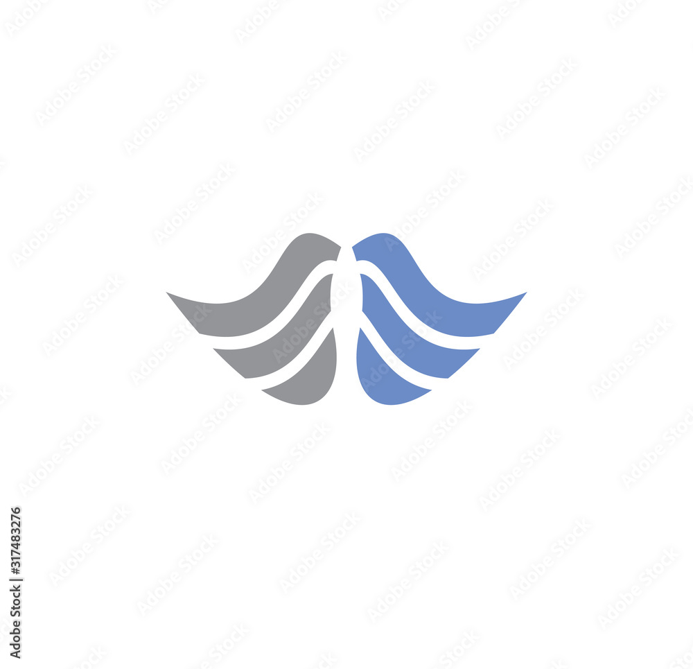 Wing related icon on background for graphic and web design. Creative illustration concept symbol for web or mobile app. Wing related icon on background for graphic and web design. Creative illustration concept symbol for web or mobile app.