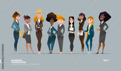 Businesswomen Collection in Modern Casual Business Wear