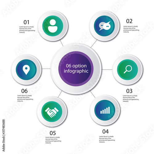 Business circle. timeline infographic icons designed for abstract background