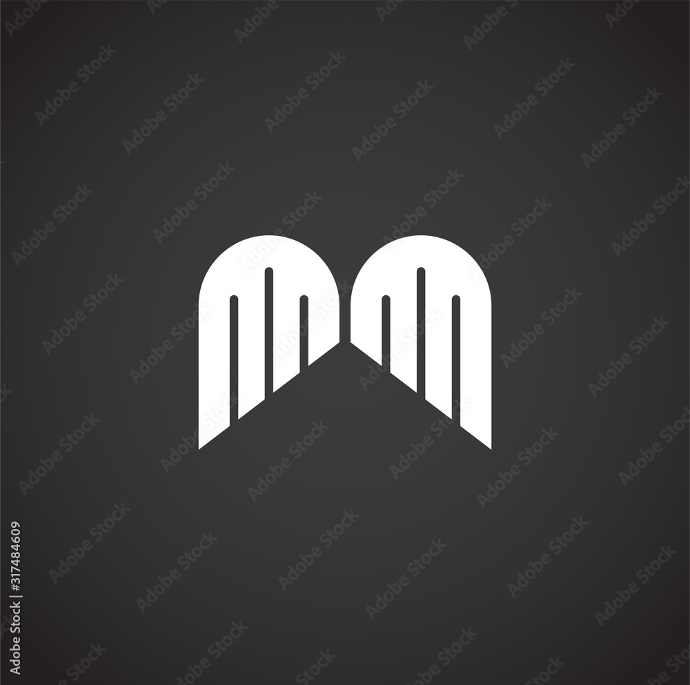 Wing related icon on background for graphic and web design. Creative illustration concept symbol for web or mobile app. Wing related icon on background for graphic and web design. Creative illustration concept symbol for web or mobile app.