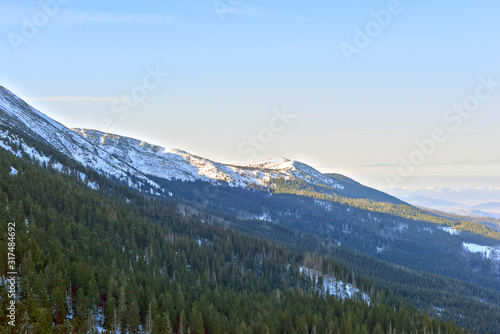 mountains and lake