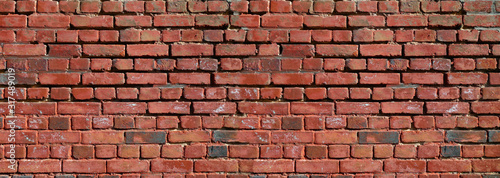 Brick wall texture. Banner background