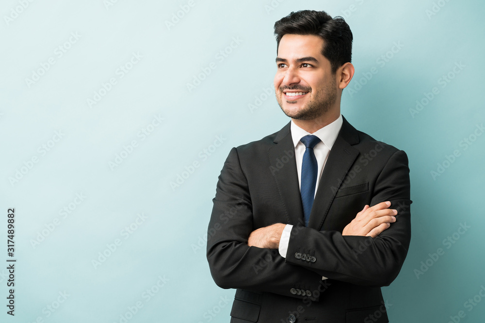 Confident Male Professional Smiling In Studio Confident Male Professional Smiling In Studio