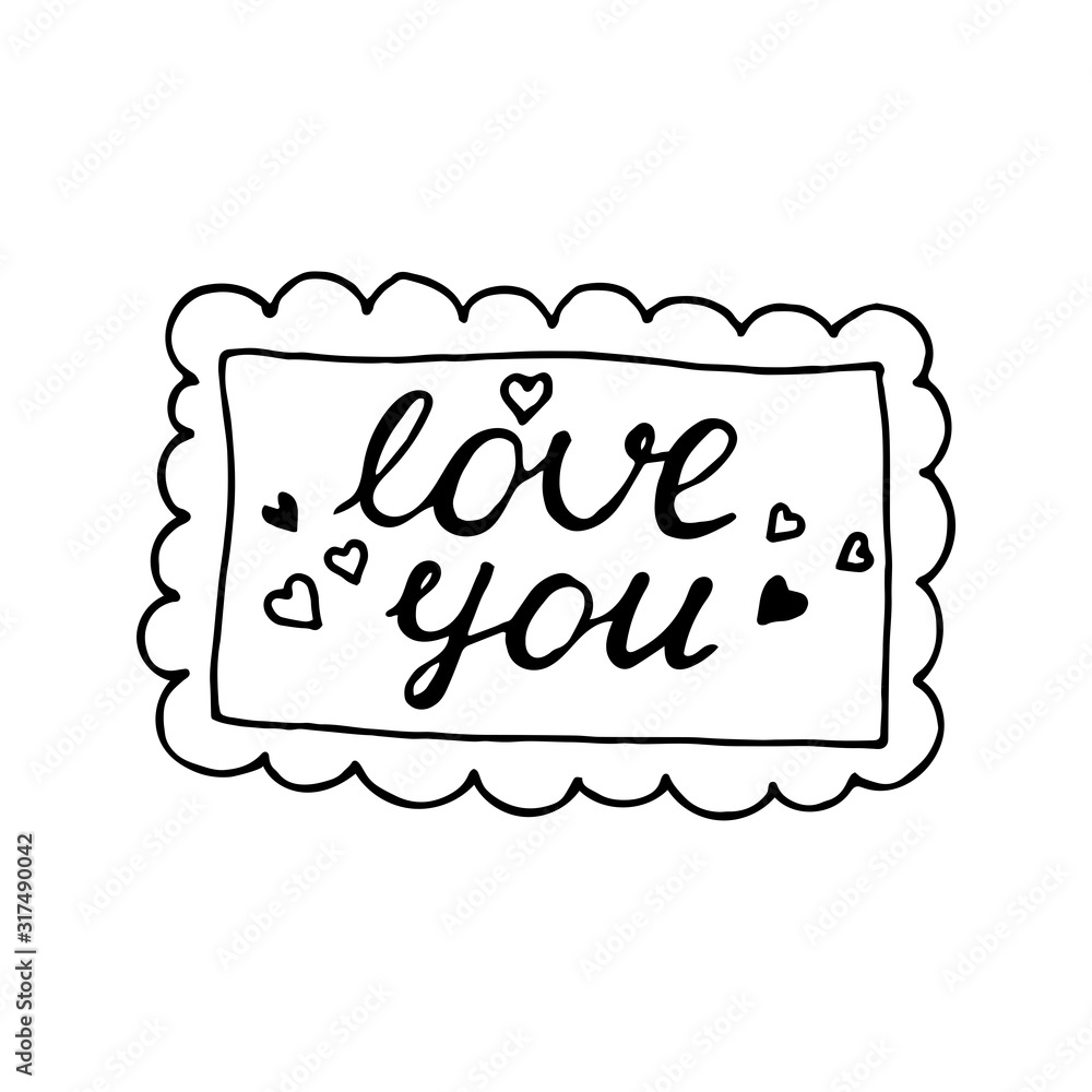 Set Of Isolated Love Stickers Part 2 Stock Illustration - Download