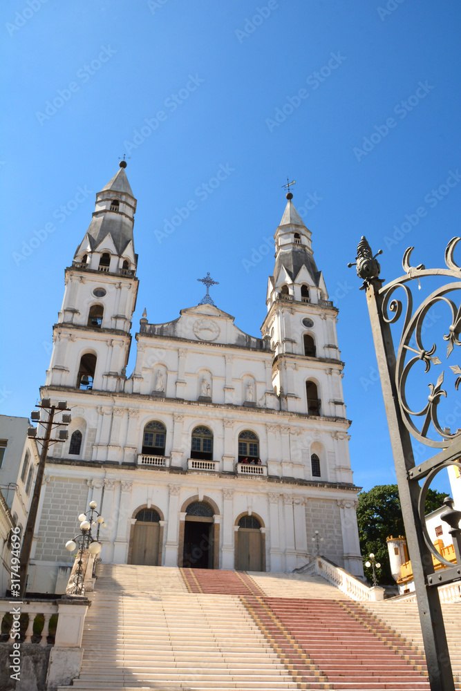 Nossa Senhora das Dores Church in the historic downtown of Porto Alegre, Rio Grande do Sul, Brazil