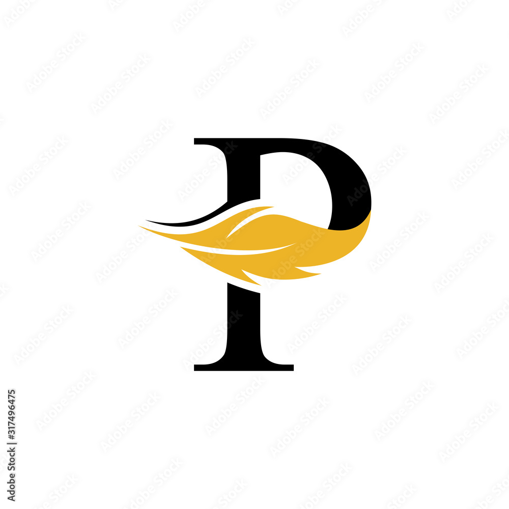 Initial Letter FX Logo With Feather Gold And Silver Color, Simple