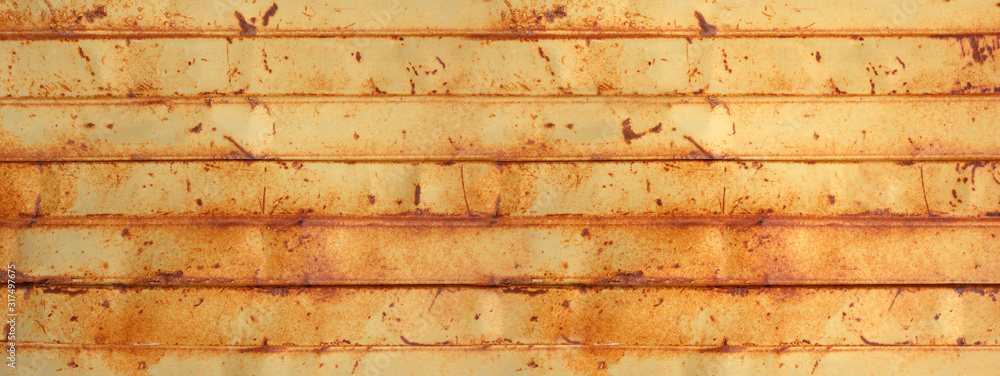 old rusty sheet metal wall banner old rusty sheet metal wall banner