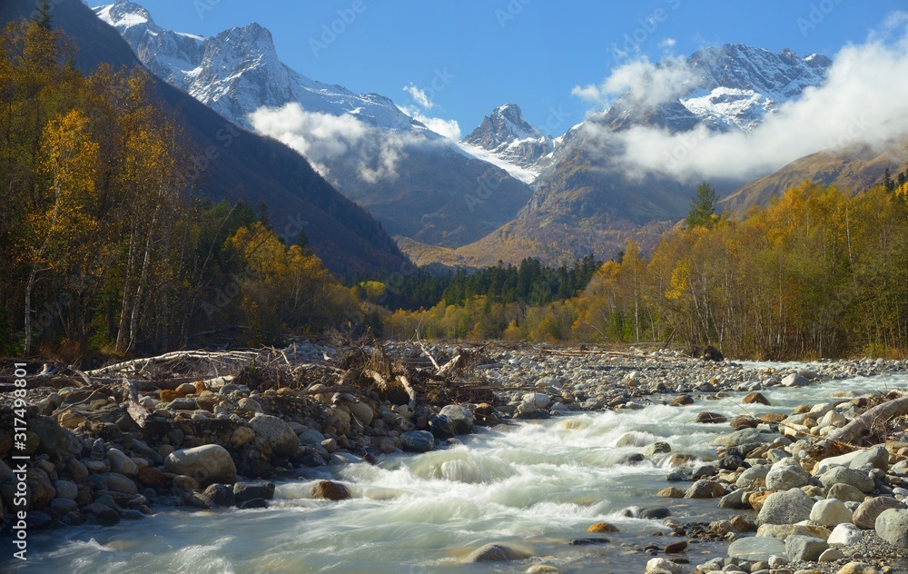 Autumn in mountains