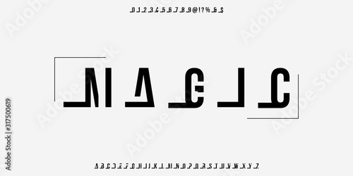 Font. Abc alphabet typeface. font digital  modern alphabet and number fonts. Typography alphabet  creative font and numbers design .new vector illustraion.typeface design