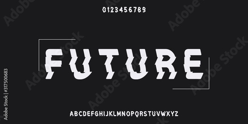 Font. Abc alphabet typeface. font digital  modern alphabet and number fonts. Typography alphabet  creative font and numbers design .new vector illustraion.typeface design