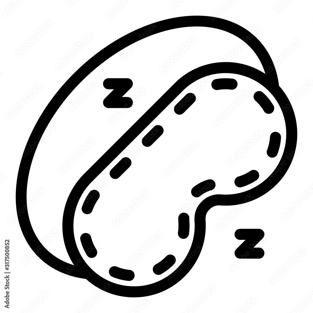 Face eye cover icon. Outline face eye cover vector icon for web design isolated on white background Face eye cover icon. Outline face eye cover vector icon for web design isolated on white background