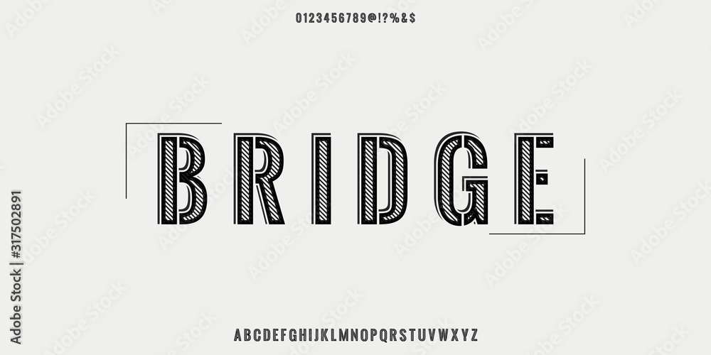 Fototapeta Font. Abc alphabet typeface. font digital modern alphabet and number fonts. Typography alphabet creative font and numbers design .new vector illustraion.typeface design
