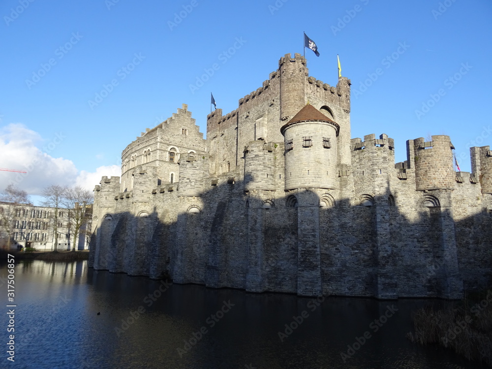 Gravensteen castle in Ghent, Belgium