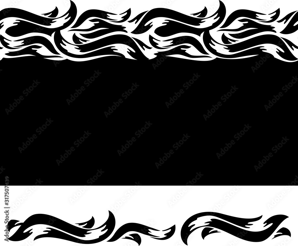 Fototapeta premium Ocean Wave Pattern Decorative Background, Expandable Horizontally