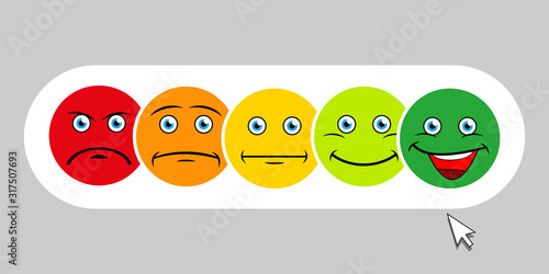 High quality vector round yellow cartoon bubble emoticons comment