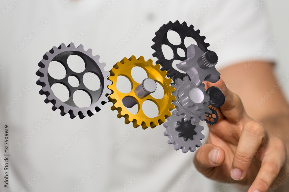 gear Technology setting concept background. gear Technology setting concept background.