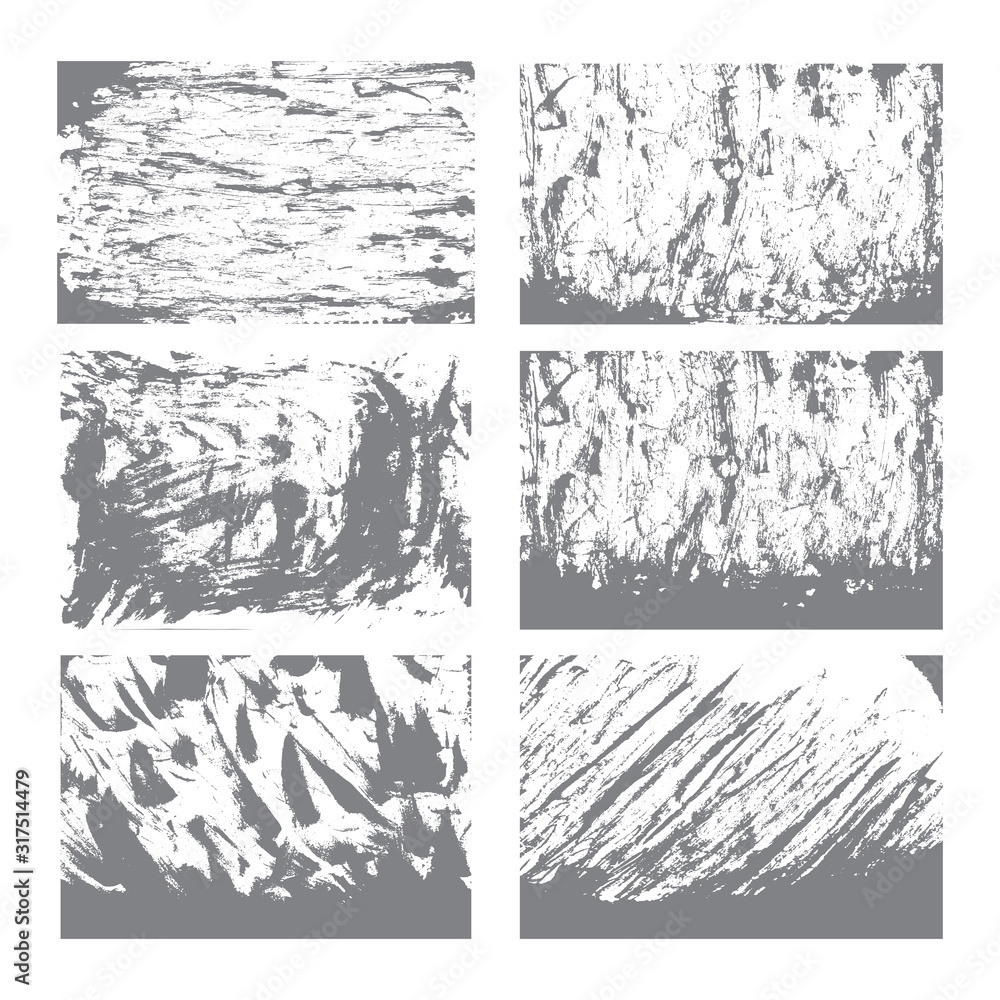 Fototapeta premium Set of grunge textures.Vector distress overlay textures.