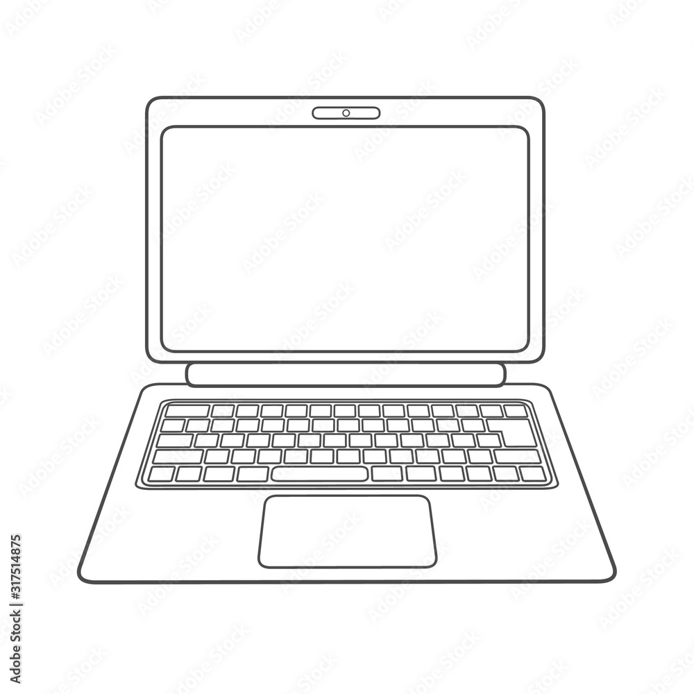 laptop isolated on white background laptop isolated on white background