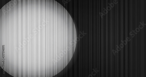 Vector black curtain background with Blur Stage light,modern style.