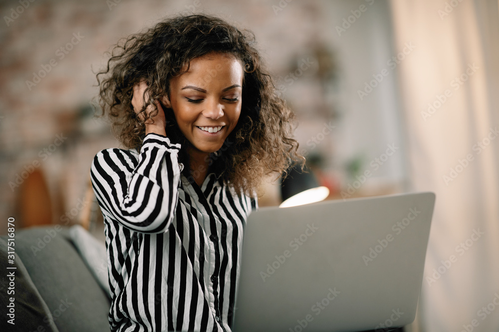 Beautiful mixed race student studying online. Businesswoman working from home. Beautiful mixed race student studying online. Businesswoman working from home.