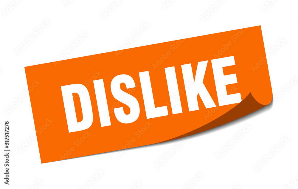 dislike sticker. dislike square sign. dislike. peeler dislike sticker. dislike square sign. dislike. peeler