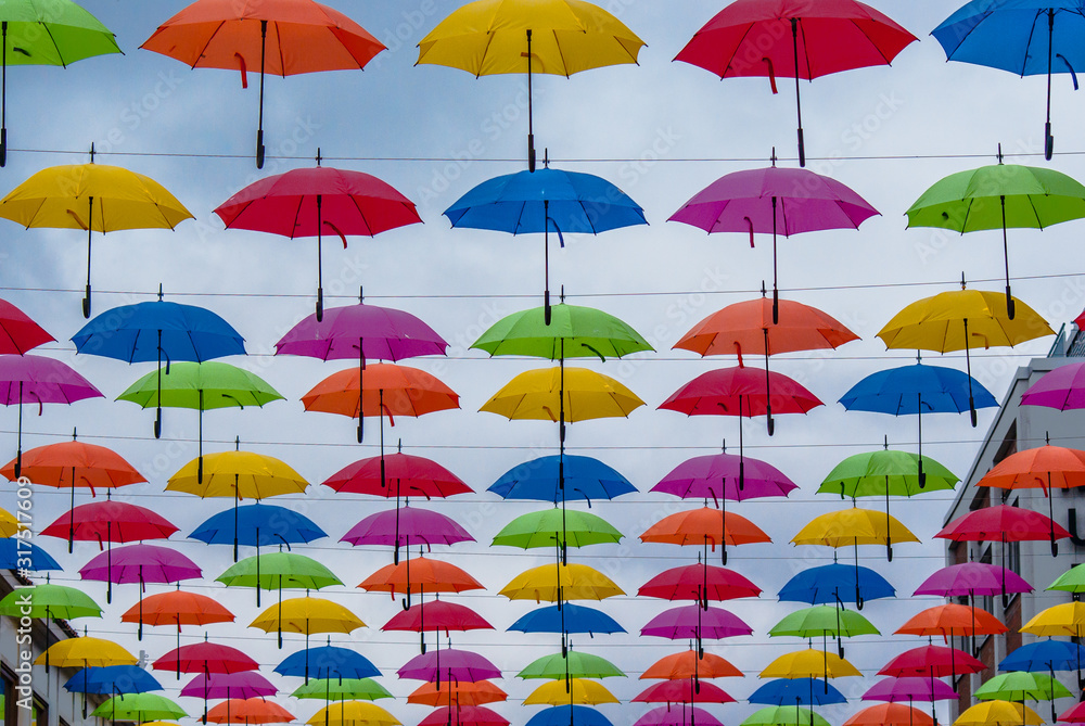 Bunte Regenschirme Bunte Regenschirme