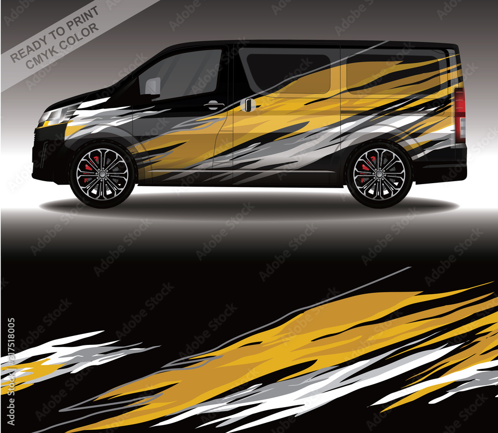 Car wrap decal design vector, custom livery race rally car vehicle sticker and tinting. Car wrap decal design vector, custom livery race rally car vehicle sticker and tinting.