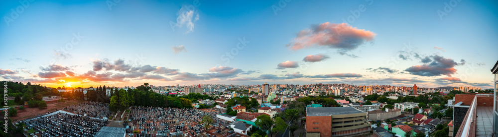 Panorama skyview of Porto Alegre city with amazing sunset, Rio Grande do Sul, Brazil Panorama skyview of Porto Alegre city with amazing sunset, Rio Grande do Sul, Brazil