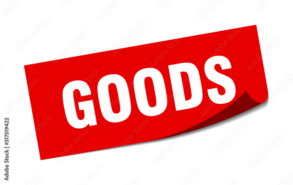goods sticker. goods square sign. goods. peeler goods sticker. goods square sign. goods. peeler