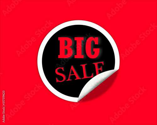 red big sale sticker