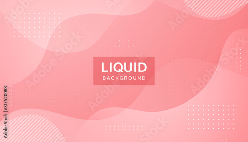Pink abstract liquid background. Modern shape concept.