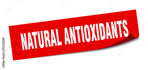 natural antioxidants sticker. natural antioxidants square sign. natural antioxidants. peeler