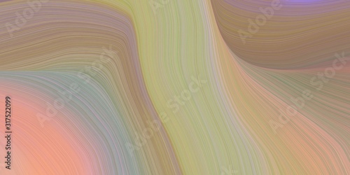 background graphic with abstract waves design with rosy brown, dark salmon and dark gray color © Eigens